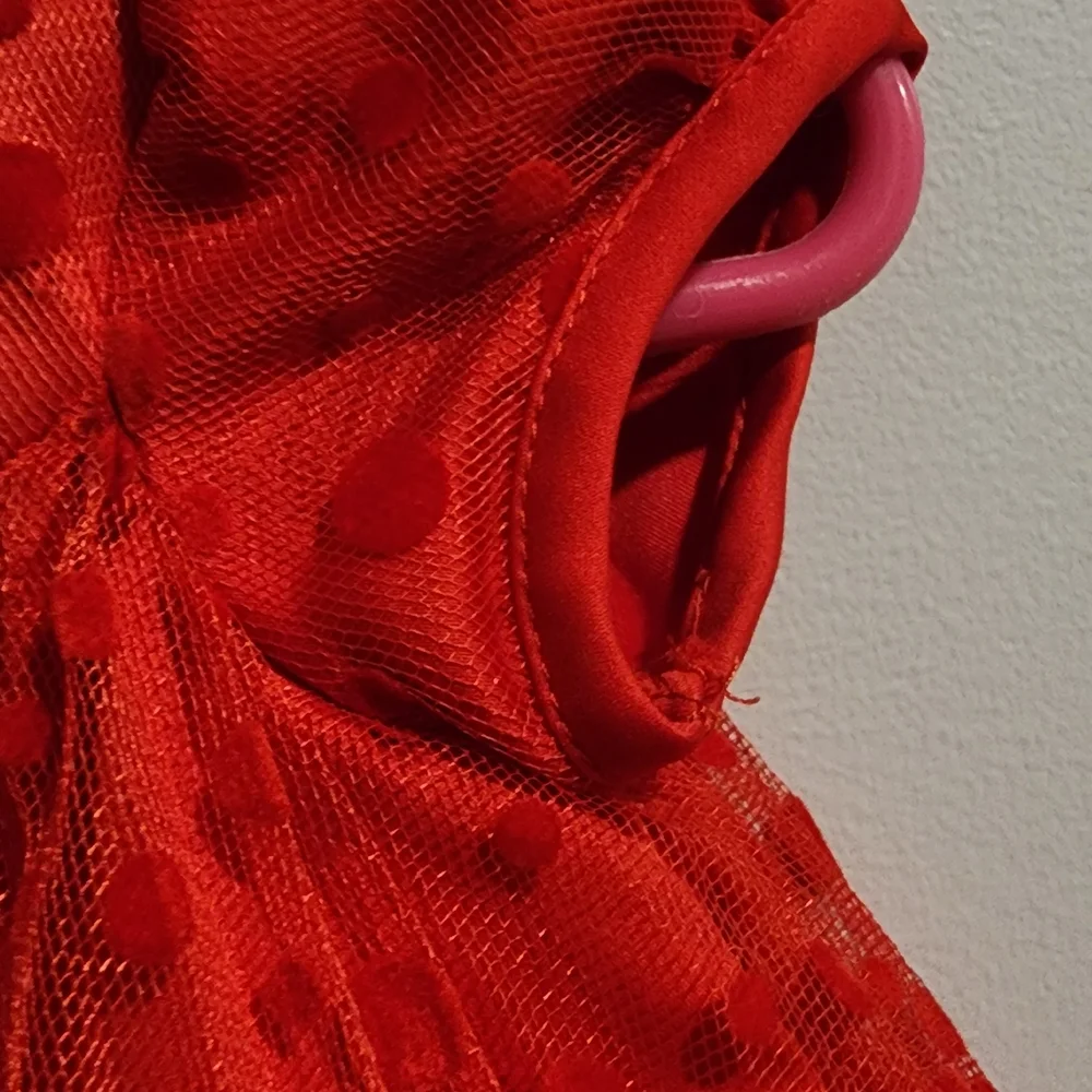 Rare Editions Scarlet Red  Formal Infant Dress 6 Months Y2K